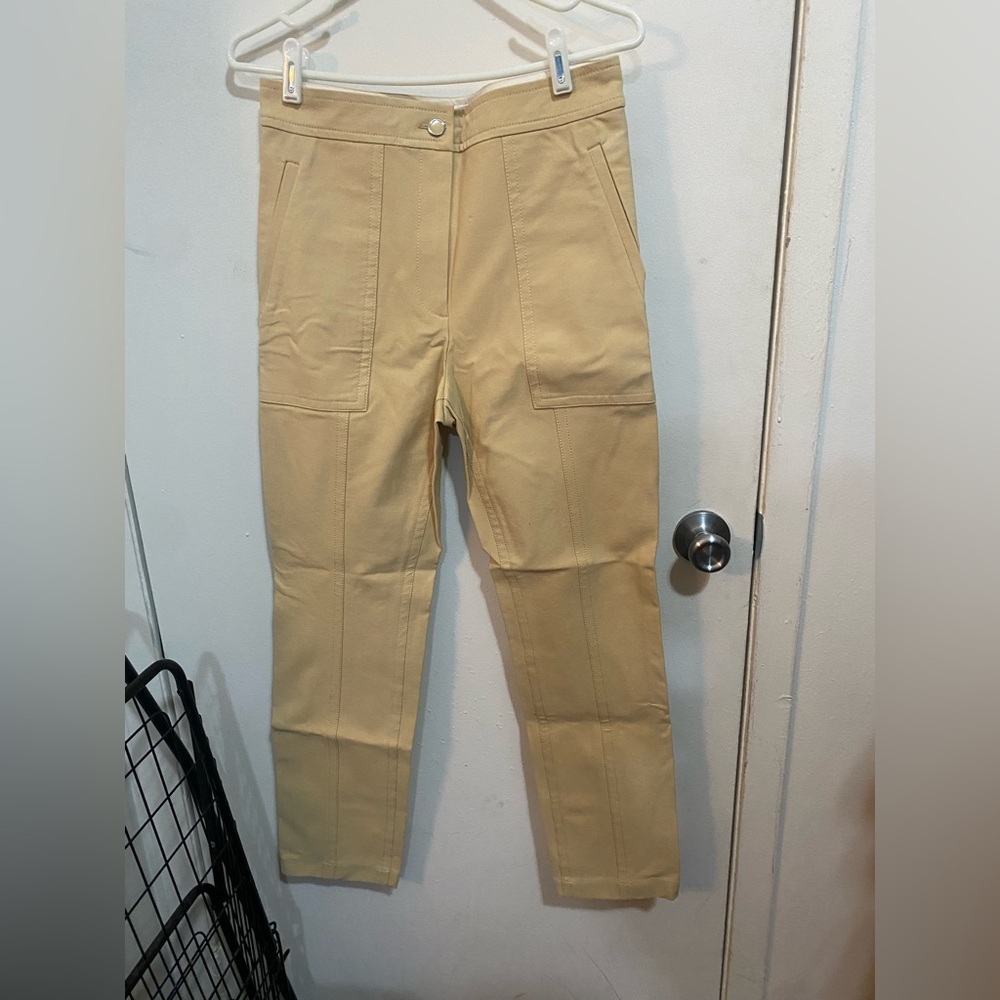 10 Crosby Derek Lam Tan Ankle Pants